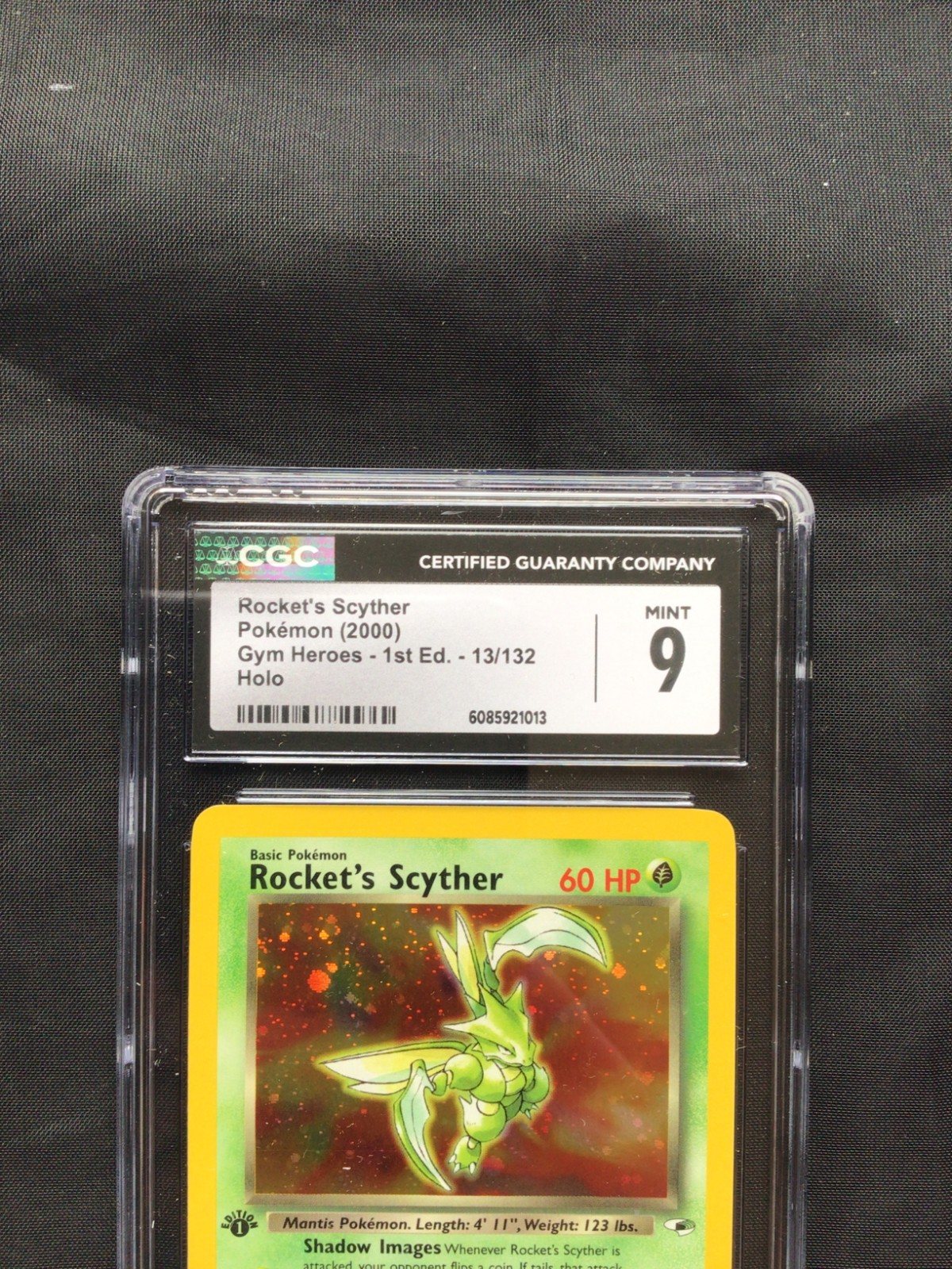 Pokemon: Gym Heroes 1st Edition Rare Holo: Rocket's Scyther 13/132 CGC 9 – Photo 3